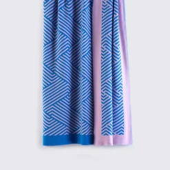 Masserano Cashmere Coperta Mila blu e rosa