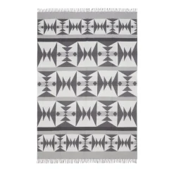 Alonpi Coperta piccola grigia a motivi Dakota