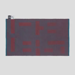 Lanificio Leo Coperta Viceversa Rossa e Blu in Lana Merino