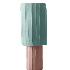 Paola Paronetto Coppa Ninfea Corteccia Rosa e Azzurro