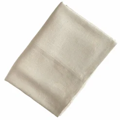 Once Milano Copriletto in lino pesante crema con cucitura