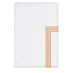 Verderoccia Copripiumino King US bianco e arancione di Four Generations