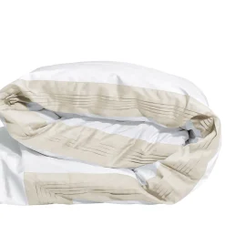 Verderoccia Copripiumino Plissè Bianco e Marmo US King