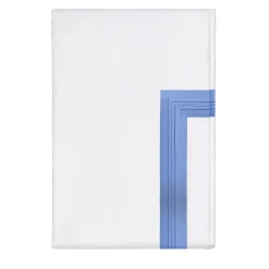 Verderoccia Copripiumino Plissè bianco e blu campagna US King