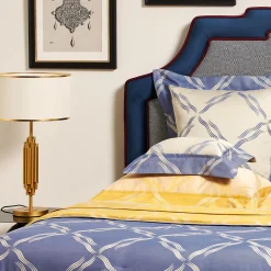 Verderoccia Copripiumino Tuffo Jacquard Assisi Blue US King