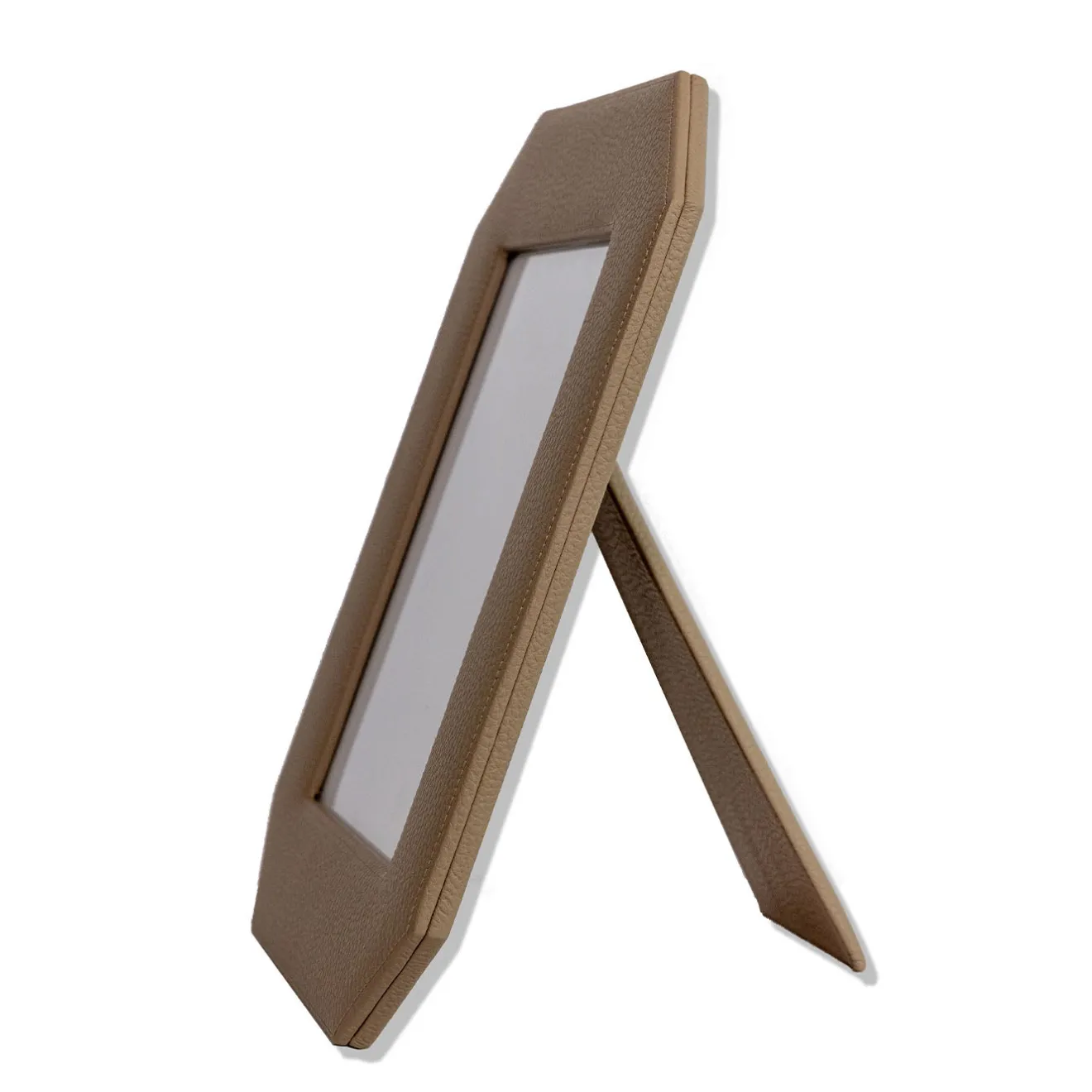 Cassigoli Cornice Ottagonale Del Monte 26 in Pelle Beige Tamarone