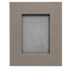 Pinetti Cornice rettangolare piccola in pelle color taupe