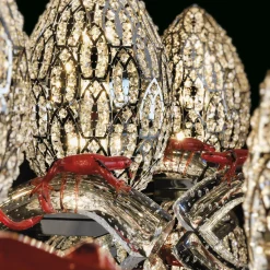 VGnewtrend Corno di vetro con geco rosso