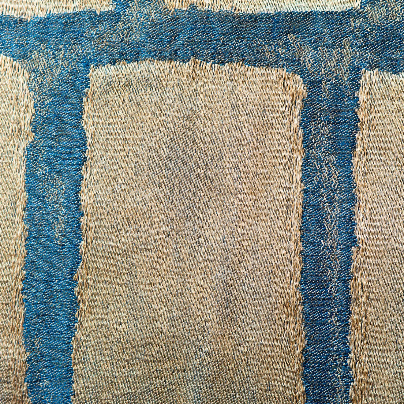 The House of Lyria Cuscino Asplenio rettangolare a motivi blu e beige