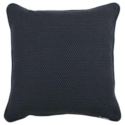 l'Opificio Cuscino Carrè blu in tessuto jacquard geometrico