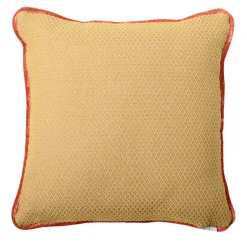 l'Opificio Cuscino Carrè in tessuto jacquard falso unito