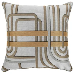 l'Opificio Cuscino Carrè in tessuto Jacquard oro Les Intrigues