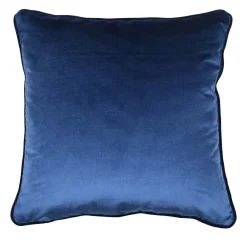 l'Opificio Cuscino Carrè in Velluto di Seta Bluette