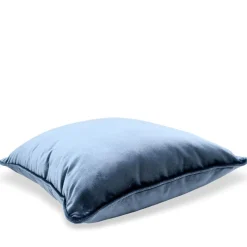 l'Opificio Cuscino Carrè in Velluto di Seta Bluette