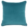 l'Opificio Cuscino Carrè in velluto di cotone blu-verde