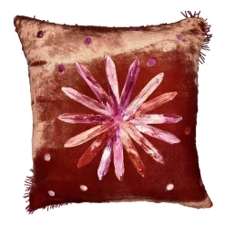 Anna Paola Cibin Cuscino con fiori di vetro