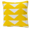 Livio De Simone Cuscino giallo Triangoli