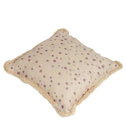 Carola fra i Trulli Cuscino grande con frange lilla e viola