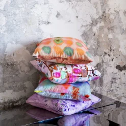 Coralla Maiuri Cuscino imbottito in velluto di seta Dream Amethyst