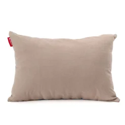 Coralla Maiuri Cuscino imbottito in velluto di seta di mucca giallo