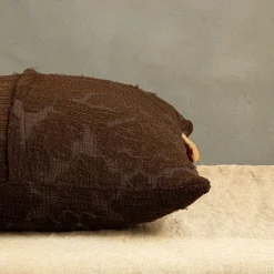 The House of Lyria Cuscino Irremeabile Quadrato Floreale Marrone