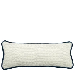 l'Opificio Cuscino Longue Rectangluar bianco in tessuto jacquard falso unitario