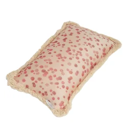 Carola fra i Trulli Cuscino piccolo con frange rosse e fucsia