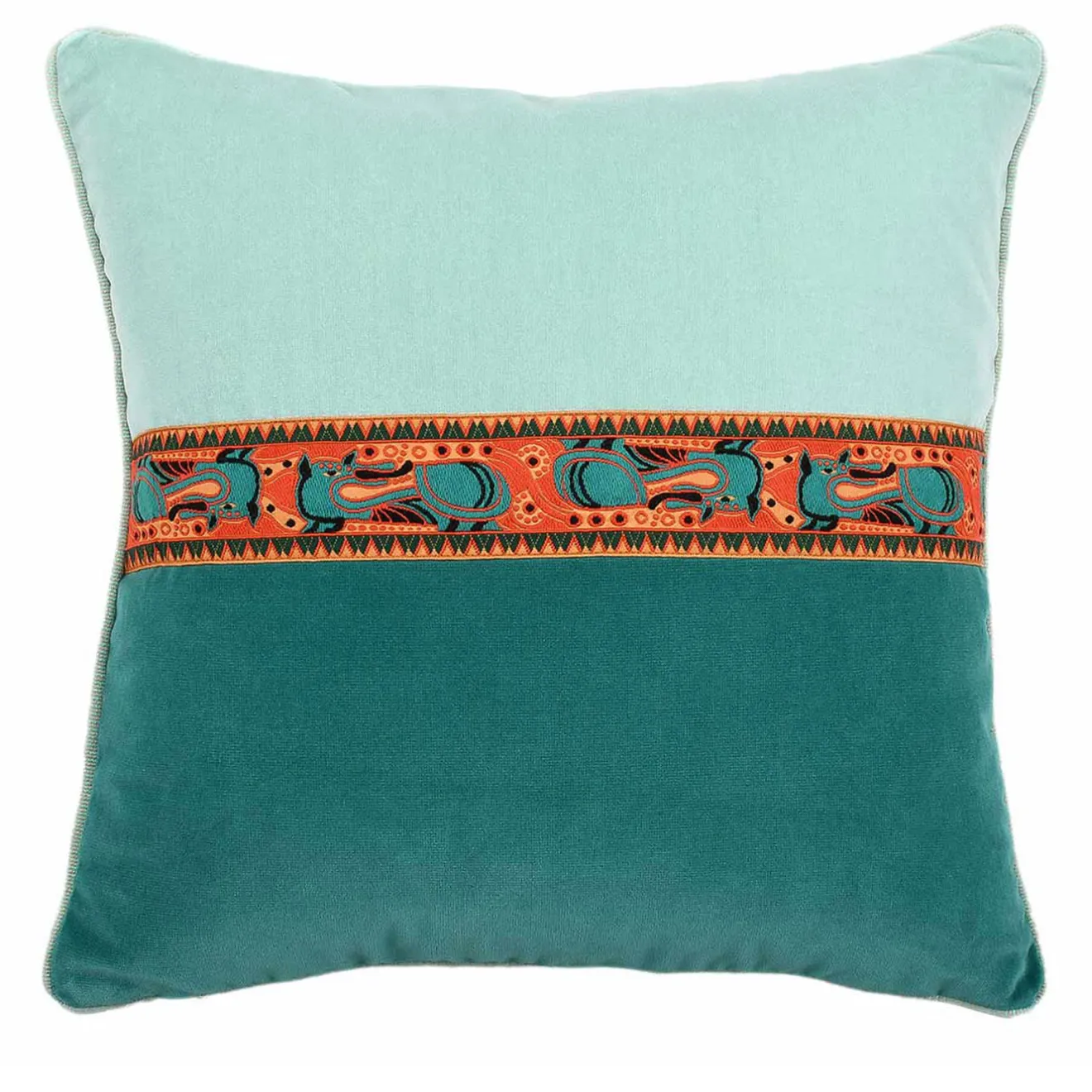 l'Opificio Cuscino Quadrato Verde in Edizione Limitata POPHUG di Pistacchio&Caffé