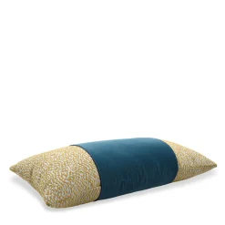 l'Opificio Cuscino Rectangolare di Filigrana Nebulosa con Fascia Azzurra Reverse