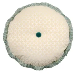 l'Opificio Cuscino Rotondo Bianco in Edizione Limitata POPHUG di Pistacchio&Caffé