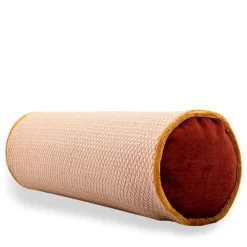 l'Opificio Cuscino Rullo in tessuto jacquard falso unito