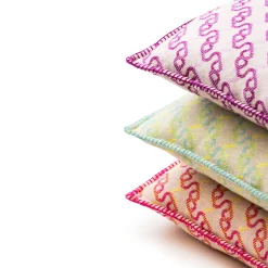 altreforme Cuscino Signature in lana e cashmere color menta