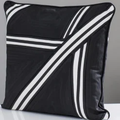 Livio De Simone Cuscino Tria bianco e nero