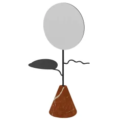 Nunzia Ponsillo Custode Portagioie Alicante antracite/rosso con specchio