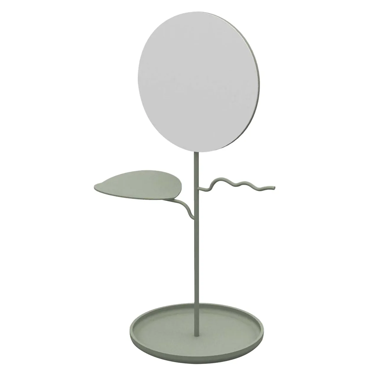 Nunzia Ponsillo Custode Portagioie verde salvia con specchio