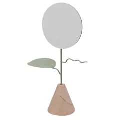 Nunzia Ponsillo Custode Portagioielli Portogallo verde salvia/rosa con specchio