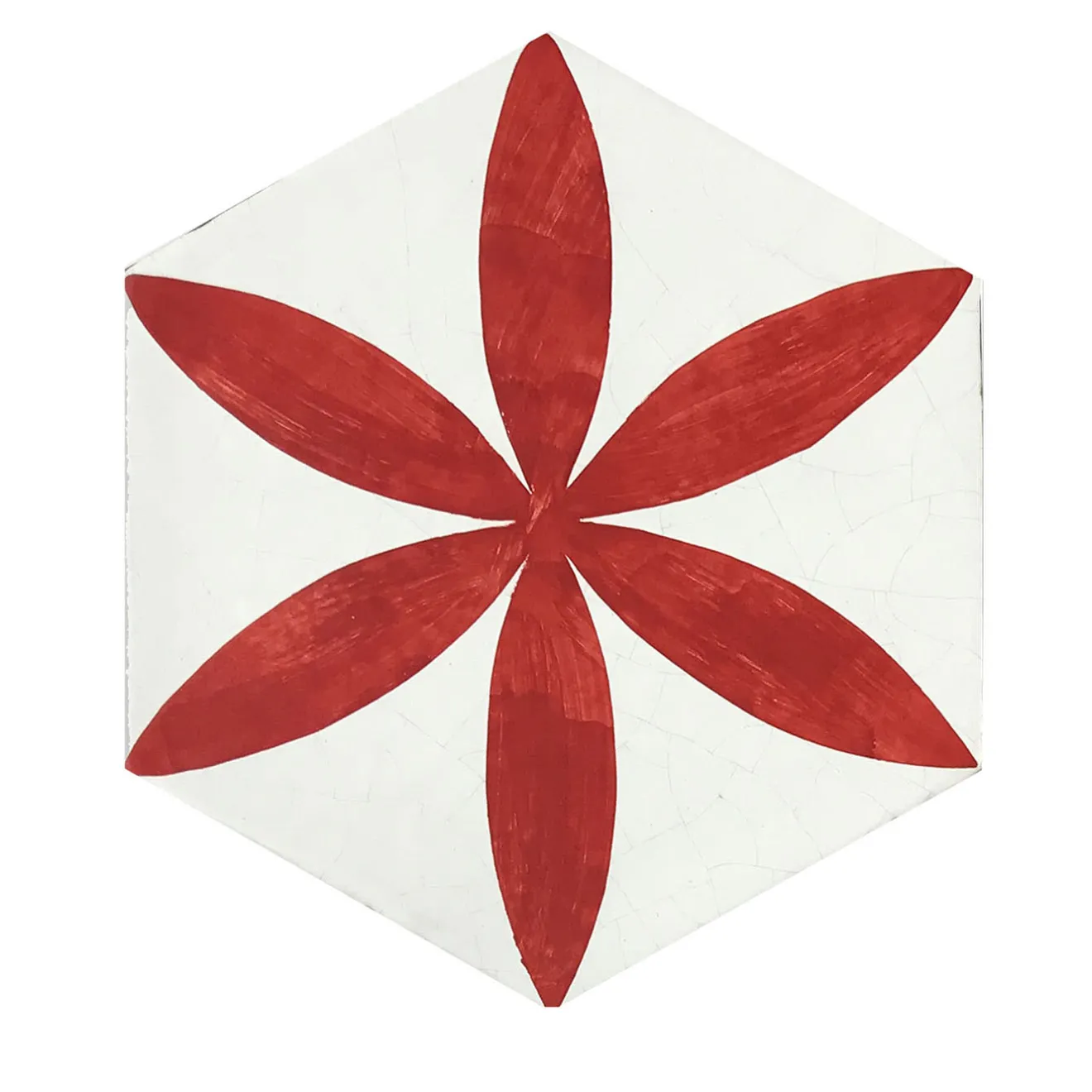 Studio Le Nid Daamè Set di 28 piastrelle rosse esagonali #1