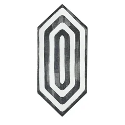 Studio Le Nid Daamè Set di 38 piastrelle romboidali bianche e nere