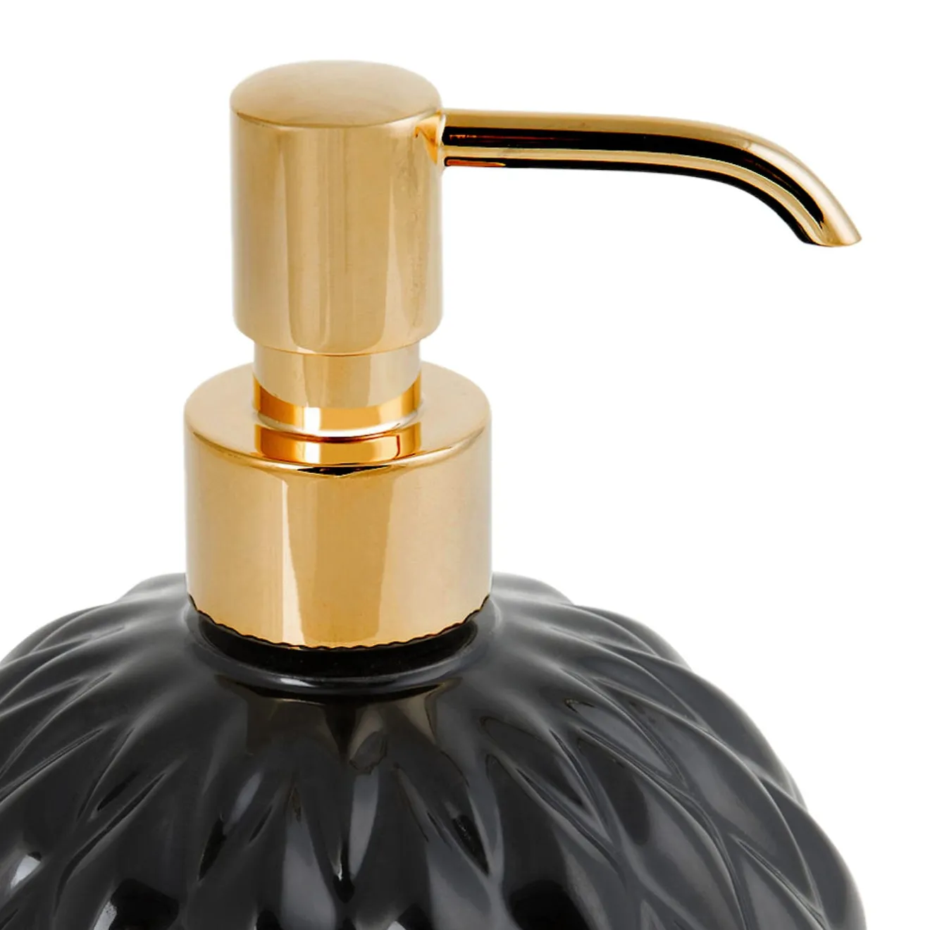 Villari DISPENSER DI SAPONE ROTONDO BLACK TIE - NERO