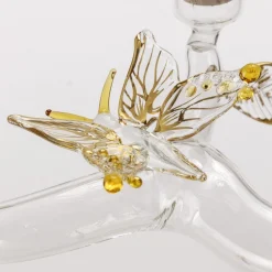 Casarialto Eden - Grande portacandele in vetro dorato