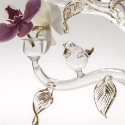 Casarialto Eden - Grande portacandele in vetro dorato