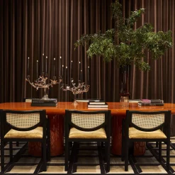 Casarialto Eden - Grande portacandele in vetro dorato