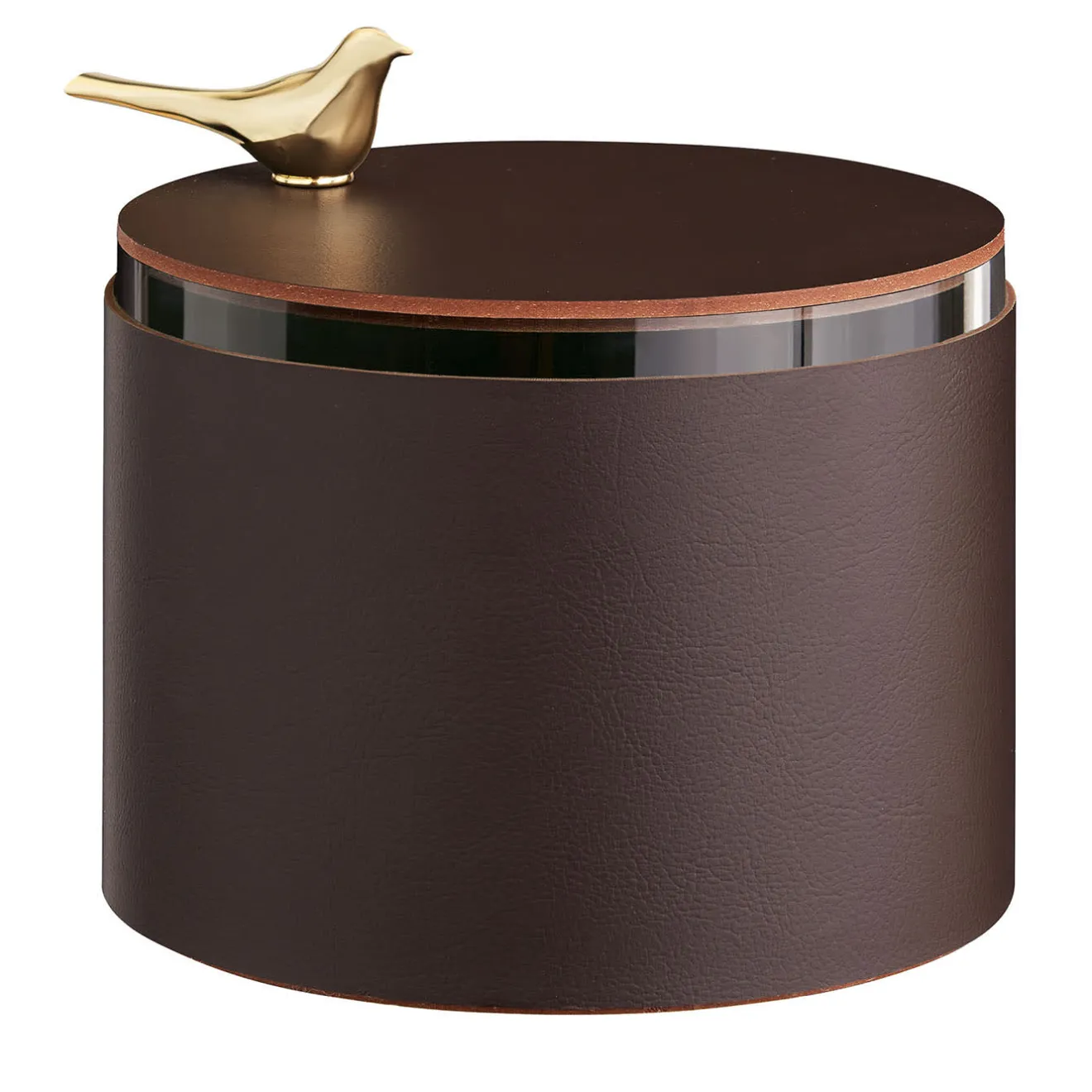 ADJ Style Elegante scatola in pelle color cioccolato