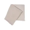 San Patrignano Farnese Polvere chiara 100% Cashmere Singolo Plaid con frange corte