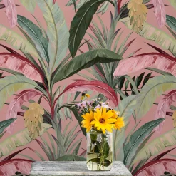 Wallpapers4Beginners Foglie di banano, giungla, carta da parati