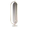 Secolo Giove calacatta marble and satin brass metal mirror