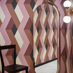 Secolo Giove calacatta marble and satin brass metal mirror