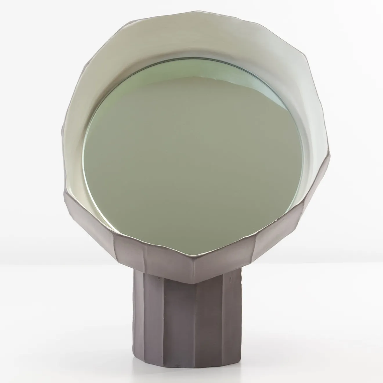 Giovanni Botticelli Girasole 20 Specchio da tavolo viola di Paronetto e Botticelli