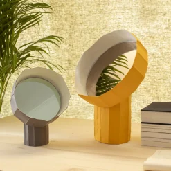 Giovanni Botticelli Girasole 20 Specchio da tavolo viola di Paronetto e Botticelli