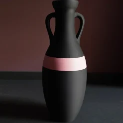 Pop Pot Giulio Cesare Anfora XL nera e rosa #2